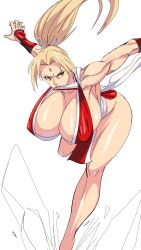 1girl blonde_hair breasts cleavage highres huge_breasts large_breasts naruto_(series) naruto_shippuuden tsunade_(naruto)