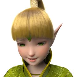 Rule 34 | 3d, animated, animated gif, blonde hair, dragon nest, elf, face, green eyes, liya (dragon nest), lowres, pointy ears, ponytail, simple background, solo