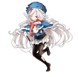 Rule 34 | 1girl, capelet, closed mouth, fur hat, fur trim, girls&#039; frontline, gun, handgun, hands up, hat, holding, holding gun, holding weapon, long hair, makarov (girls&#039; frontline), makarov pm, navel, one eye closed, pantyhose, pocket pistol, red eyes, red star, scarf, silver hair, solo, star (symbol), torn clothes, torn pantyhose, ushanka, weapon