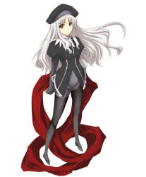 Rule 34 | 00s, caren hortensia, fate/hollow ataraxia, fate/stay night, fate (series), layered sleeves, pantyhose, satomi (black scarecrow), solo, white hair