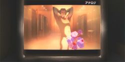 Rule 34 | animated, animated gif, atlus, dancing, flower, lowres, male focus, masturbation, narukami yuu, persona, persona 4, shadow (persona), tagme, television, topless male, what, yaoi