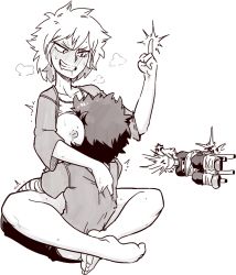 Rule 34 | 10s, 1girl, 2boys, age difference, angry, bad id, bad tumblr id, bakugou katsuki, bakugou mitsuki, bare legs, between breasts, blush, boku no hero academia, breasts, cheating (relationship), femdom, forced to watch, full-face blush, girl on top, greyscale, grin, head between breasts, hetero, large breasts, leg lock, mature female, middle finger, midoriya izuku, monochrome, mother and son, motherly netorare, multiple boys, netorare, nipples, open clothes, restrained, saliva, sex, simple background, sitting, sitting on lap, sitting on person, smile, spiked hair, sweat, tenk, watching, white background