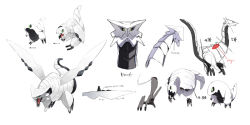 Rule 34 | character name, closed mouth, concept art, creatures (company), evolutionary line, fakemon, game freak, green eyes, looking at viewer, multiple views, nintendo, open mouth, pokemon, pokemon (creature), siirakannu, simple background, straight-on, white background, wings, yellow eyes