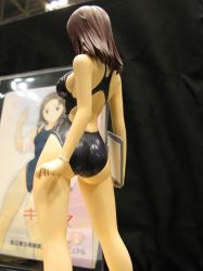 Rule 34 | ass, brown hair, clipboard, competition swimsuit, figure, from behind, kawada tomoko, kimi kiss, one-piece swimsuit, photo (medium), solo, swimsuit, wonder festival, wonder festival 2007