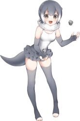 Rule 34 | 1girl, game cg, kemono friends, kemono friends kingdom, looking at viewer, official art, short hair, small-clawed otter (kemono friends), solo, tachi-e, transparent background