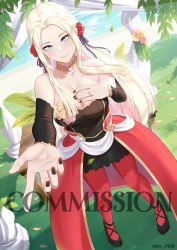 Rule 34 | 1girl, absurdres, alternate breast size, blush, bouquet, breasts, bride, dress, edelgard von hresvelg, elbow gloves, fire emblem, fire emblem: three houses, flower, gloves, hair ornament, hair ribbon, highres, jewelry, large breasts, long hair, looking at viewer, mawaridi, nintendo, ornate ring, pantyhose, purple eyes, ribbon, ring, rose, simple background, solo, strapless, strapless dress, wedding dress, wedding ring, white hair