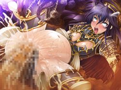 Rule 34 | 00s, 1girl, ahegao, armor, bestiality, blue eyes, censored, claws, cum, cum in pussy, cum inflation, dragon, fangs, female knight, huge penis, inflation, interspecies, knight, kuula (taimanin asagi), large insertion, lilith-soft, long hair, monster, navel, oohashi takayuki, penis, rape, rolling eyes, sex, stomach bulge, sweat, taimanin (series), taimanin asagi, taimanin asagi kessen arena, tears, tongue, tongue out