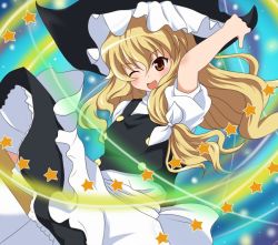 Rule 34 | 1girl, blonde hair, female focus, hat, kirisame marisa, long hair, miracle (miracle1980), solo, touhou, witch, witch hat, yellow eyes