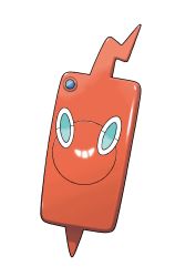 Rule 34 | absurdres, artist request, blue eyes, cellphone, creatures (company), full body, game freak, gen 4 pokemon, grin, happy, highres, nintendo, no humans, official art, outline, phone, pokemon, pokemon (creature), pokemon swsh, rotom, rotom phone, simple background, smile, solo, transparent background, white outline