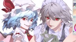 Rule 34 | 2girls, artist request, izayoi sakuya, looking at viewer, multiple girls, non-web source, remilia scarlet, tagme, touhou