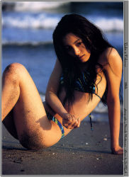 Rule 34 | bikini, nakama yukie, ocean, photo (medium), sand, swimsuit