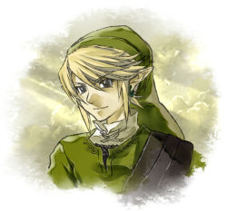 Rule 34 | 1boy, bad id, bad pixiv id, blonde hair, earrings, hasaki masashi, hat, jewelry, link, male focus, nintendo, pointy ears, smile, solo, the legend of zelda, the legend of zelda: twilight princess