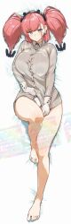 1girl asava_(hutaitenn) atlanta_(kancolle) breasts dakimakura_(medium) full_body highres kantai_collection lying panties solo two_side_up underwear white_panties