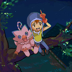 1girl beak digimon digimon_(creature) digimon_adventure gloves hat piyomon takenouchi_sora