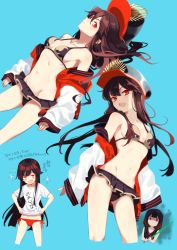Rule 34 | 1boy, 1girl, bad id, bad pixiv id, bikini, bikini bottom only, black bikini, black hair, black headwear, blue background, breasts, brother and sister, clothes writing, crest, family crest, fate/grand order, fate (series), hat, highres, hood, hooded vest, hoodie, jacket, kodamari, letterman jacket, long hair, long sleeves, looking at viewer, medium breasts, multiple views, navel, oda nobukatsu (fate), oda nobunaga (fate), oda nobunaga (koha-ace), oda nobunaga (swimsuit berserker) (fate), oda nobunaga (swimsuit berserker) (first ascension) (fate), oda nobunaga (swimsuit berserker) (second ascension) (fate), oda uri, off shoulder, open clothes, open jacket, open mouth, peaked cap, red eyes, shirt, short sleeves, siblings, smile, sparkle, swimsuit, sword, thighs, translation request, vest, weapon, white shirt