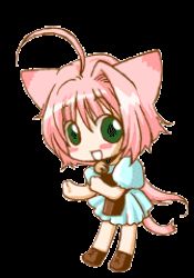 Rule 34 | ahoge, animal ears, animated, animated gif, apron, bell, cat ears, dancing, dress, lowres, solo, transparent background