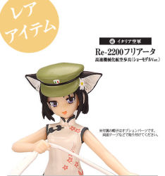 Rule 34 | 00s, 1girl, animal ears, cat ears, mecha musume, military, photo (medium), shimada fumikane, short hair, solo, strike witches, striker unit, world witches series