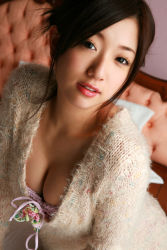 Rule 34 | breasts, cleavage, dress, highres, ootomo sayuri, photo (medium), sweater, sweater dress, tagme