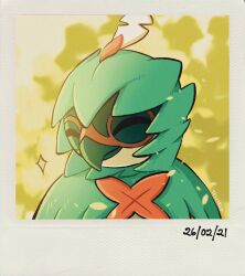 Rule 34 | artist name, closed eyes, closed mouth, creatures (company), dated, decidueye, facing to the side, game freak, gen 7 pokemon, highres, nintendo, no humans, pokemon, pokemon (creature), solo, sparkle, teletelo, upper body