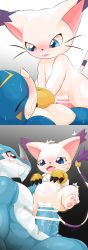 Rule 34 | absurdres, cat, digimon, dragon, gloves, highres, holy ring, jewelry, ring, sex, tailmon, v-mon, xv-mon