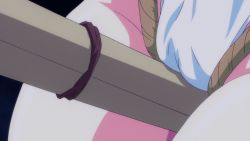 Rule 34 | 1girl, animated, animated gif, anime screenshot, bdsm, bondage, bound, chidorigafuchi aine, crotch, crotch rub, masou gakuen hxh, panties, rope, shibari, underwear