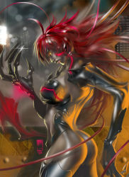 Rule 34 | 1girl, amaha masane, ass, breasts, claws, large breasts, lowres, red hair, solo, witchblade