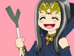 Rule 34 | animated, animated gif, black hair, closed eyes, duel monster, leekspin (meme), meme, smile, spring onion, tempest magician, yu-gi-oh!