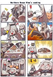 Rule 34 | ..., 10s, 4koma, 6+girls, abyssal ship, aircraft carrier water oni, airfield princess, anchorage water oni, armored aircraft carrier oni, battleship princess, breasts, claws, cleavage, colored skin, comic, detached sleeves, dress, enemy aircraft (kancolle), goggles, gooster, headgear, horns, kantai collection, large breasts, long hair, multiple 4koma, multiple girls, northern ocean princess, re-class battleship, seaport princess, seaport water oni, short hair, silent comic, single horn, spoken ellipsis, white dress, white hair, white skin, wo-class aircraft carrier