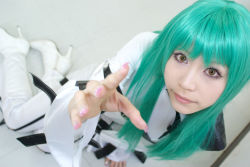 Rule 34 | belt, c.c., code geass, cosplay, green hair, morimura pinku, photo (medium)