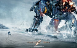 Rule 34 | alaska, armor, battle damage, beach, breaking, cannon, chest cannon, damaged, directed-energy weapon, energy cannon, energy weapon, epic, gipsy danger, glowing, heat, highres, jaeger (pacific rim), legendary pictures, mecha, missing limb, movie poster, nuclear vortex turbine, ocean, official art, pacific rim, pan pacific defense corps, robot, sparks, warner bros