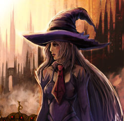 Rule 34 | bad id, bad pixiv id, bccp, blonde hair, hat, long hair, necktie, original, solo, witch hat