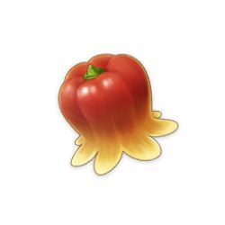 Rule 34 | artist request, chili pepper, commentary, english commentary, food, food focus, fruit, game cg, genshin impact, ingredients, lowres, no humans, official art, pepper, red theme, simple background, still life, third-party source, transparent background