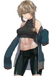 Rule 34 | abs, absurdres, amane suzuha, bare shoulders, highres, muscular, muscular female, tagme