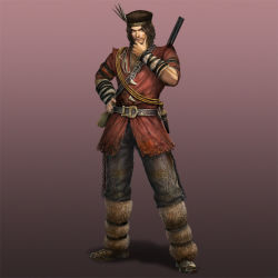 Rule 34 | feathers, gun, hat, lu meng, shin sangoku musou, weapon