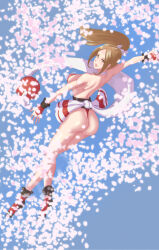 Rule 34 | 1girl, absurdres, ass, breasts, fatal fury, highres, large breasts, long hair, ponytail, shiranui mai, solo