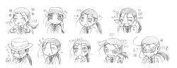 Rule 34 | 1boy, angry, antenna hair, blush, chibi, expressions, fullmetal alchemist, fume, greyscale, happy, hat, heart, long image, male focus, monochrome, ntm, ponytail, sad, shaded face, solf j. kimblee, solo, sparkle, tears, wide image
