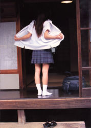 Rule 34 | asian, av idol, hanako nishizaki, photo (medium), shoes, skirt, socks, solo, tagme, unworn shoes