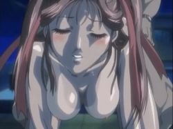 Rule 34 | 00s, 1girl, animated, animated gif, bible black, bouncing breasts, breasts, brown hair, doggystyle, hair ribbon, hetero, huge breasts, night, nipples, nude, ribbon, sex, sex from behind, shin bible black, shiny skin, solo focus, sweat, toudou yuki, twintails, uncensored, vaginal, yoshitani (bible black)