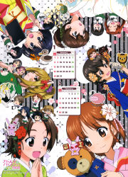 Rule 34 | 10s, 6+girls, :d, :o, absurdres, akiyama yukari, anglerfish, bird, boko (girls und panzer), brown hair, rabbit, calendar, duck, emblem, fish, girls und panzer, gotou moyoko, hair ornament, highres, hoshino (girls und panzer), japanese clothes, kadotani anzu, kanzashi, kawashima momo, kimono, konparu nozomi, koyama yuzu, maruyama saki, momogaa (girls und panzer), multiple girls, nakajima (girls und panzer), nekonyaa, new year, nishizumi miho, official art, oono aya, open mouth, own hands together, piyotan (girls und panzer), reizei mako, sakaguchi karina, sawa azusa, short hair, smile, sono midoriko, stuffed animal, stuffed toy, sugimoto isao, suzuki (girls und panzer), teddy bear, tsuchiya (girls und panzer), tsumami kanzashi, turtle, utsugi yuuki, yamagou ayumi