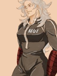 Rule 34 | artist request, bad id, bad pixiv id, dorohedoro, long hair, noi (dorohedoro), red eyes, solo, tagme, white hair