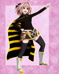 Rule 34 | 1boy, absurdres, androgyne symbol, astolfo (fate), crossdressing, highres, male focus, self-upload, solo, trap
