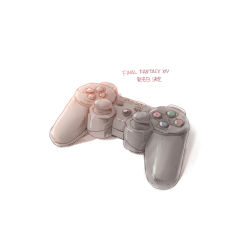 Rule 34 | 00s, 10s, bad id, bad pixiv id, comic, controller, final fantasy, final fantasy xi, final fantasy xiv, game console, game controller, no humans, nucomas, simple background, still life, white background