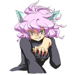 Rule 34 | 1boy, androgynous, claws, face, grin, hunter x hunter, male focus, neferpitou, oekaki, other focus, smile, solo, teeth, trap, untan
