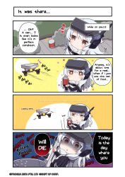 Rule 34 | + +, ..., 1girl, 4koma, absurdres, brown eyes, can, chibi, comic, commentary, drone, empty eyes, english commentary, firing, goddess of victory: nikke, gun, highres, long hair, official art, rifle, robot, shaded face, snow white (nikke), sparkling eyes, sweatdrop, totatokeke, weapon, white hair