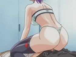 Rule 34 | 00s, 1boy, 1girl, animated, animated gif, ass, breasts, clothed sex, clothing aside, cowgirl position, discipline, from behind, girl on top, hayami takurou, hetero, highleg, highleg panties, maya (discipline), panties, panties aside, sex, solo focus, straddling, thighhighs, thong, uncensored, underwear, vaginal, white panties