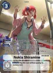 Rule 34 | agumon, digimon, digimon story: cyber sleuth, gabumon, hair ornament, hairpin, jacket, jewelry, long hair, necklace, shiramine nokia, twintails