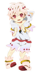 Rule 34 | 10s, 1boy, bad id, bad pixiv id, bracelet, child, highres, hood, hoodie, jewelry, kyubey, mahou shoujo madoka magica, mahou shoujo madoka magica (anime), male focus, personification, pink hair, red eyes, short hair, solo, tooi, white hair