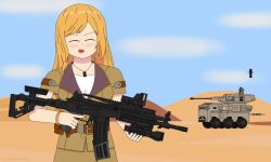 Rule 34 | 1girl, assault rifle, bracelet, drone, galil (girls&#039; frontline), girls&#039; frontline, gun, imi galil, jewelry, military, military vehicle, non-web source, rifle, self-upload, solo, standing, weapon