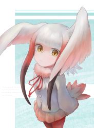 Rule 34 | 1girl, absurdres, bird girl, bird tail, bird wings, black hair, blouse, blush, commentary request, cowboy shot, frilled sleeves, frills, from above, fur collar, head wings, highres, japanese crested ibis (kemono friends), kemono friends, long sleeves, looking at viewer, multicolored hair, neck ribbon, pantyhose, pink fur, pleated skirt, red hair, red pantyhose, red ribbon, red skirt, ribbon, shirt, short hair, sidelocks, skirt, solo, tail, w1re, white hair, white shirt, wings, yellow eyes