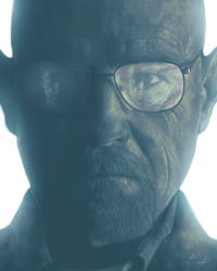 Rule 34 | 1boy, bald, blue theme, breaking bad, casey callender, facial hair, glasses, gustavo fring, looking at viewer, male focus, monochrome, photorealistic, realistic, reflection, serious, signature, solo, walter white